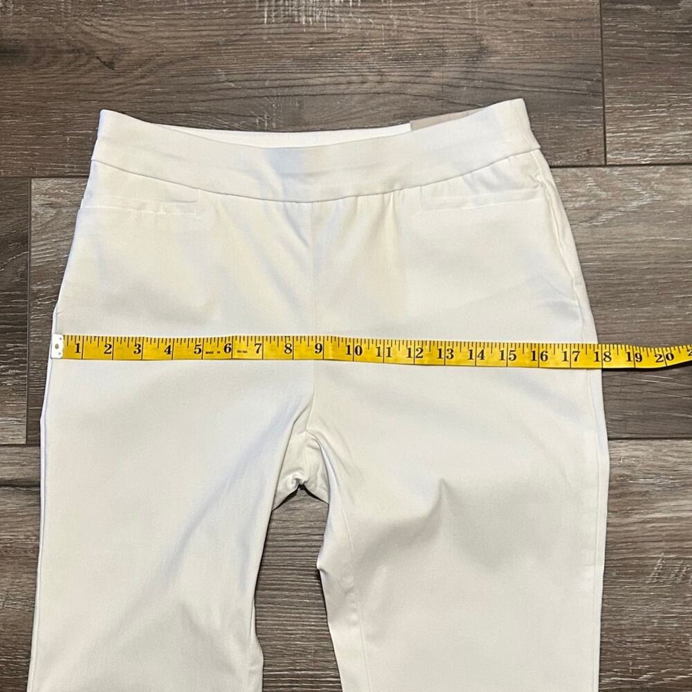 Chico’s NWT So Slimming Brigitte Slim Leg Pants White Women’s Size 0R/2 Regular - Picture 8 of 11